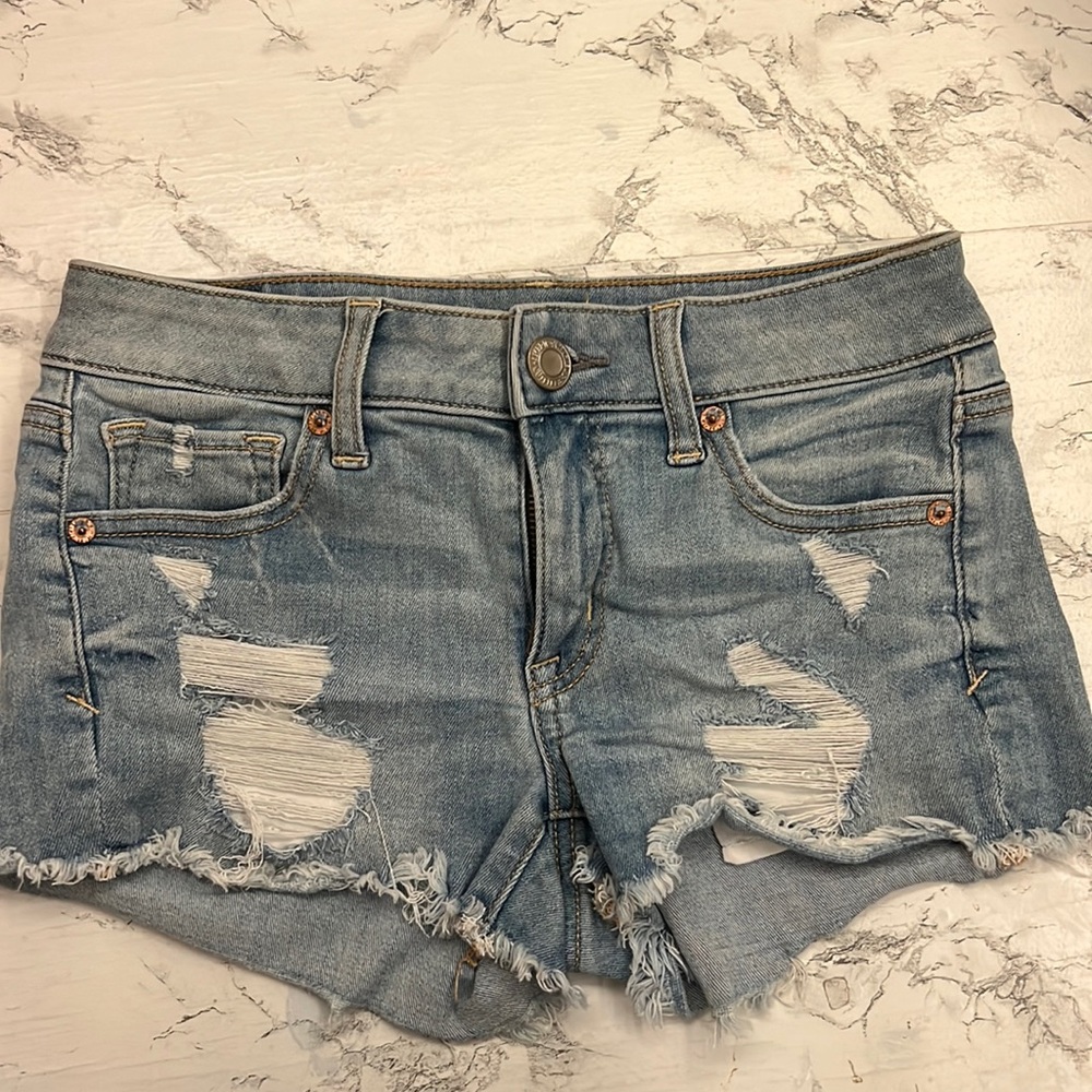 American Eagle super stretch jean short shorts